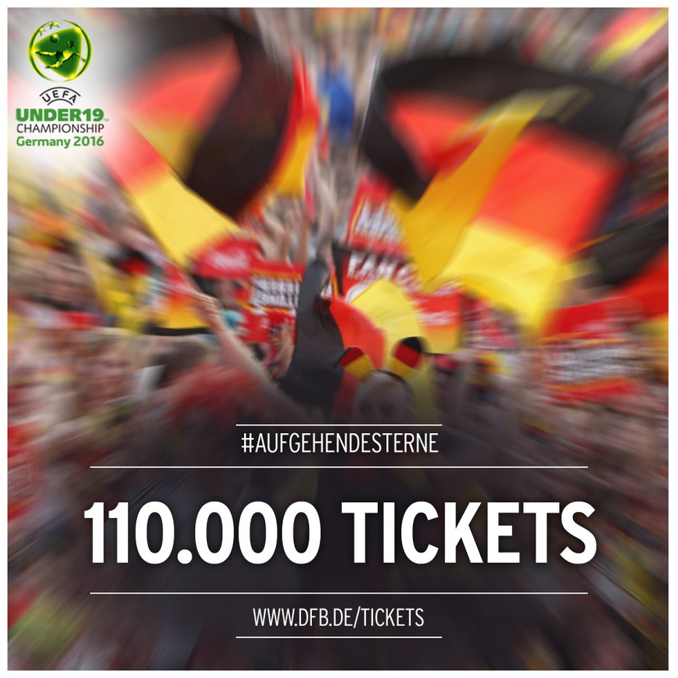 U 19-EURO auf Rekordkurs: Bereits mehr als 110.000 Tickets verkauft